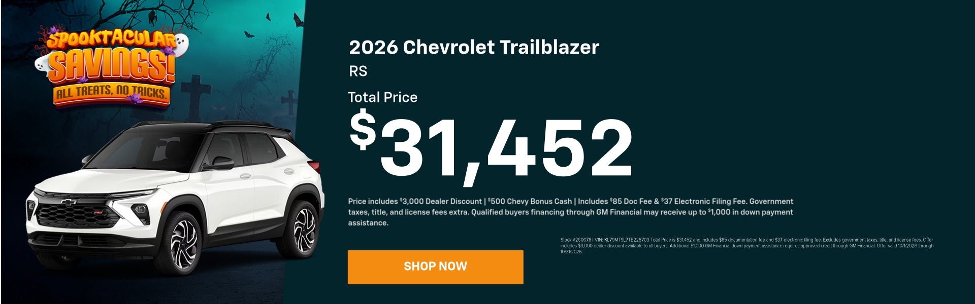 October 2026 Specials